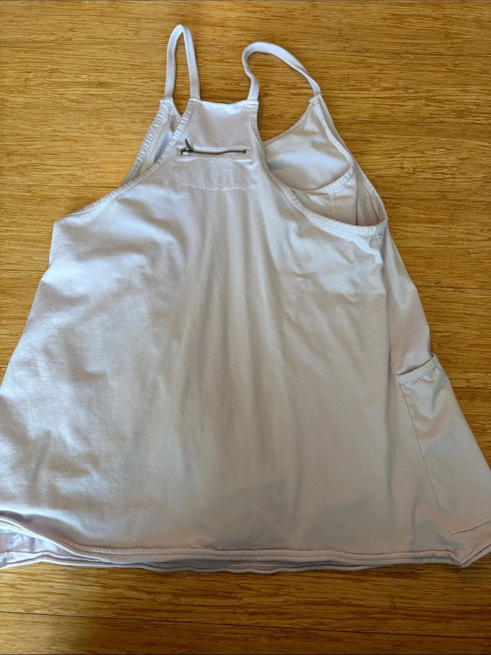 FP Movement Hot Shot Logo Mini Dress White Scarlet Buti Size Small athletic